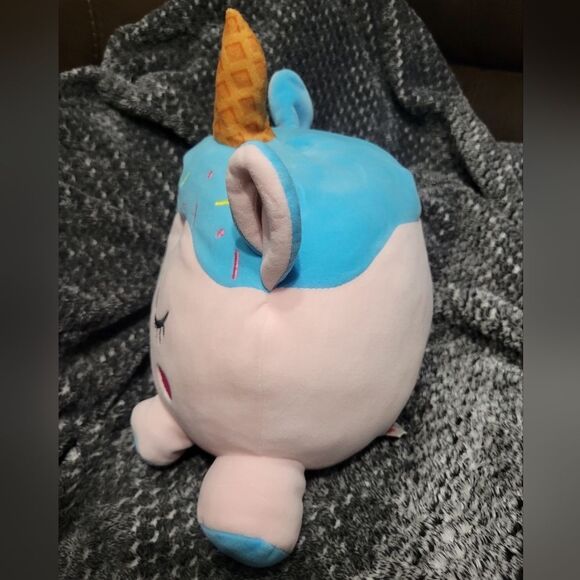 Smoochy Pals Unicorn Cake Plush Pillow Stuffed Animal 14.5” UltraSoft - Picture 4 of 6